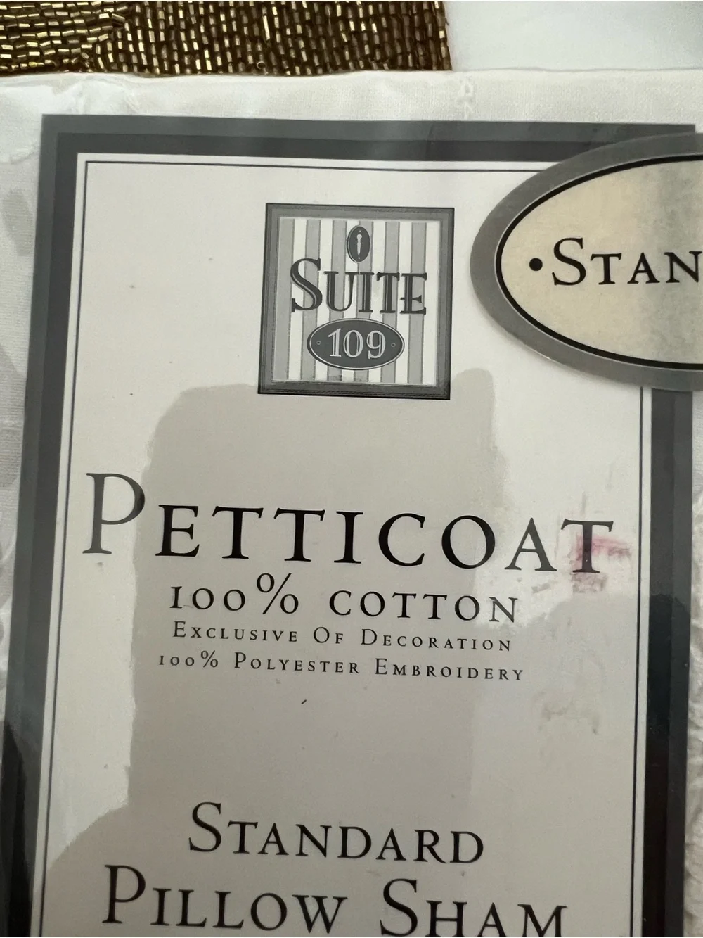 Suite 109 Petticoat White Eyelet Lace Ruffled Standard Pillow Shams Set of 3 New